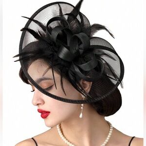 Elegant Black Fascinator Hat